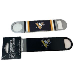 Pittsburgh Penguins Beer Soda Pop Long Neck Bottle Opener Lot of 2 Bar Man Cave
